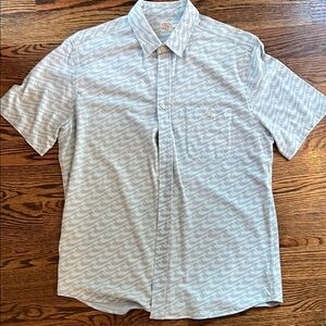 NWOT Men's Waves Blue Patterned Shirt | XL
